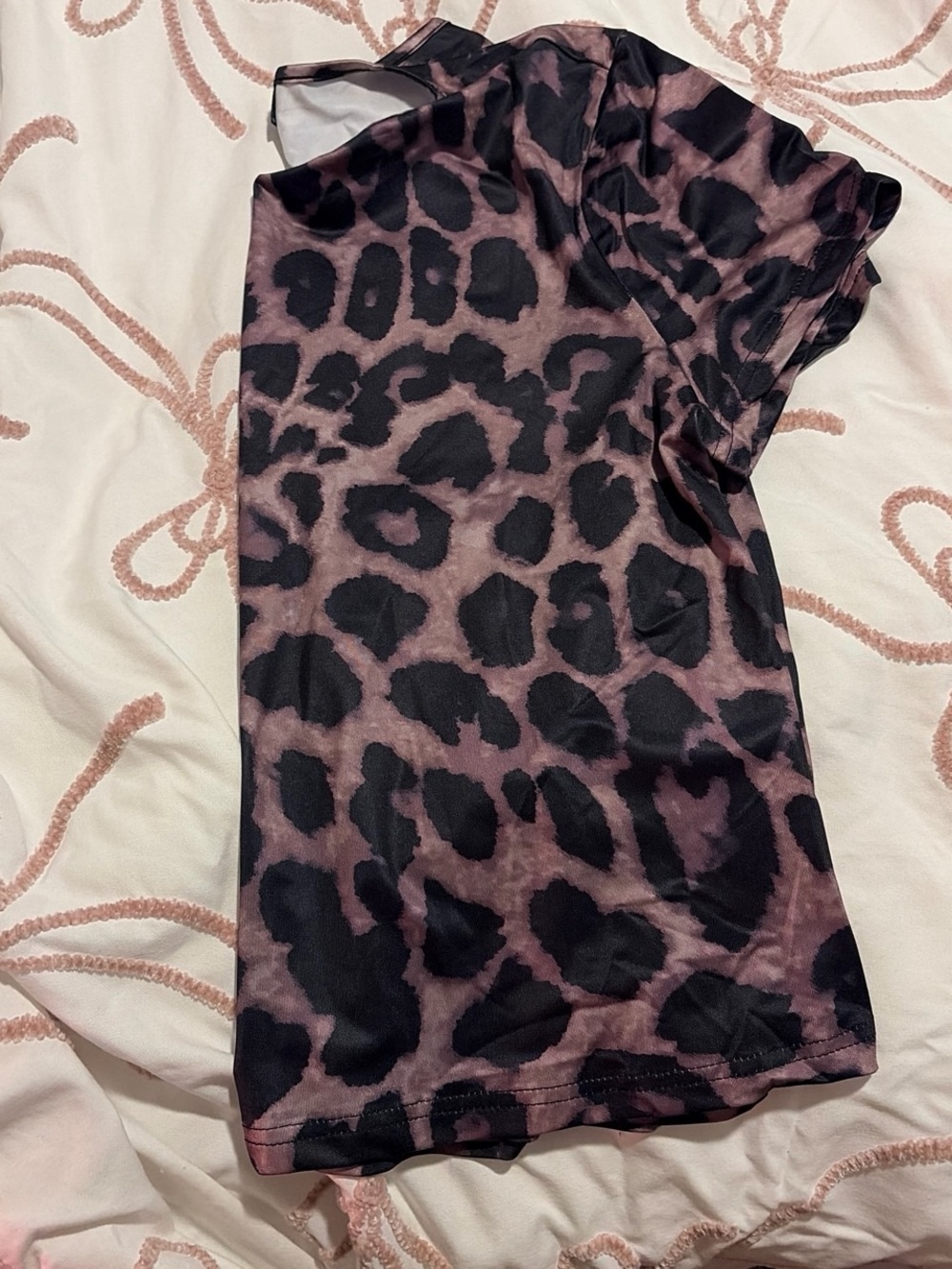 Women’s Leopard Print Short Sleeve Top